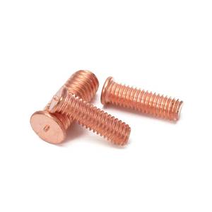 Vis <span class=keywords><strong>à</strong></span> point de soudure M3 M4 M5 M6 M8 M10, boulons <span class=keywords><strong>à</strong></span> point de soudure en acier au carbone plaqué cuivre, rivets de soudage par points pour décharge de condensateur - Product Image 4