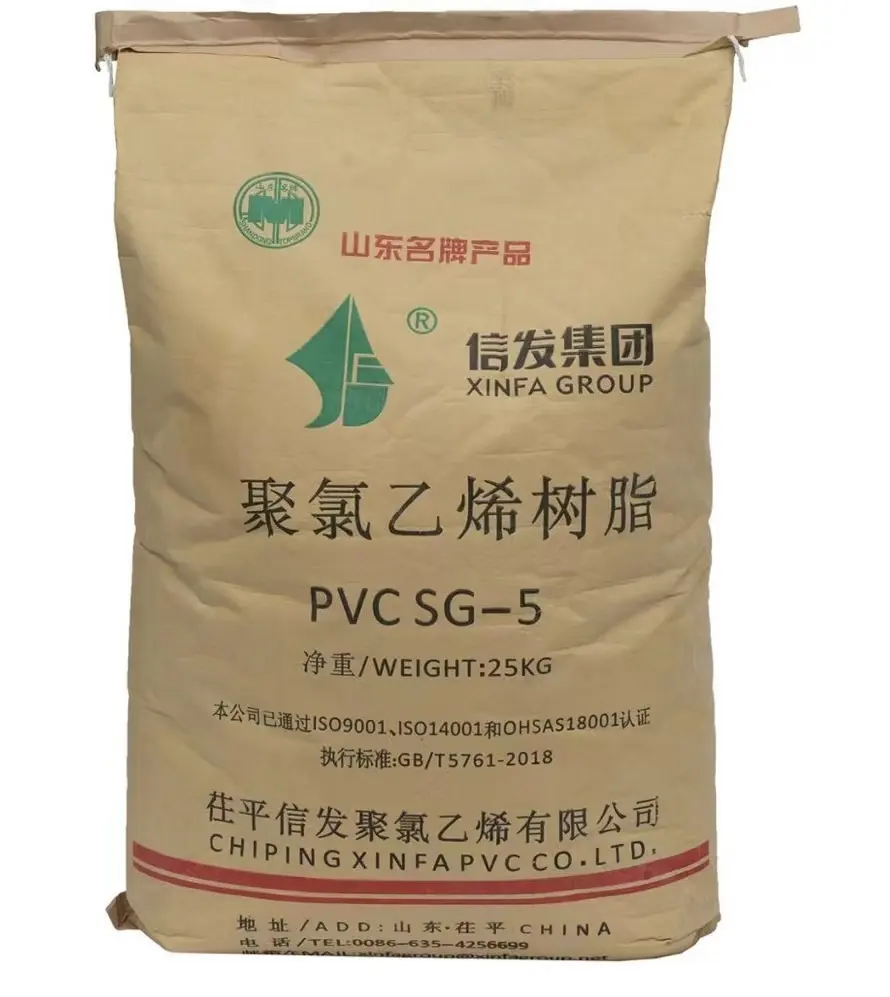 Stok Resin PVC produsen Resin PVC di Tiongkok Resin Sg5 PVC