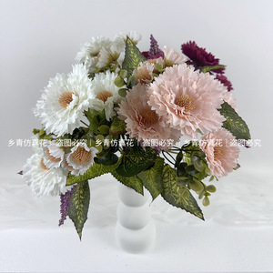 Simulated Sunflower Bouquet 30cm White Silk Flower High Simulation Home Decoration <b>Wedding</b> <b>Prop</b> - Product Image 3