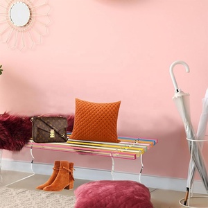 Banco Rectangular de Acrílico para Entrada, Otomana Grande Arcoíris para Interiores, para Cambiar Zapatos, para el Final de la Cama, Diseño Moderno Art <span class=keywords><strong>Deco</strong></span> - Product Image 4