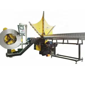 Yüksek kaliteli yaygın kullanılan Spiral kanal üretim hattı yuvarlak kanal üretim makinesi satılık