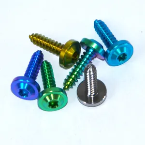 Ti Warna-warni GR5 M5x20mm Titanium Pengikat untuk Motor Sepeda AutorCar Disc Brake Hexagon Soket Sekrup