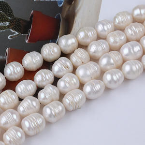 Perlas de Agua Dulce Blancas en Forma de Arroz de 10-11 mm de Zhuji, Cuentas Sueltas Naturales para Bisutería DIY, Coloridas - Product Image 3