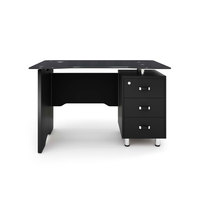 Table de bureau en verre trempé de bonne qualité, petite Table d'ordinateur de bureau