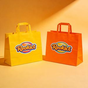 Sac en papier kraft imprimé sur mesure avec fond plat pour l'emballage de grains de café, de feuilles de thé et d'aliments de spécialité - Product Image 4
