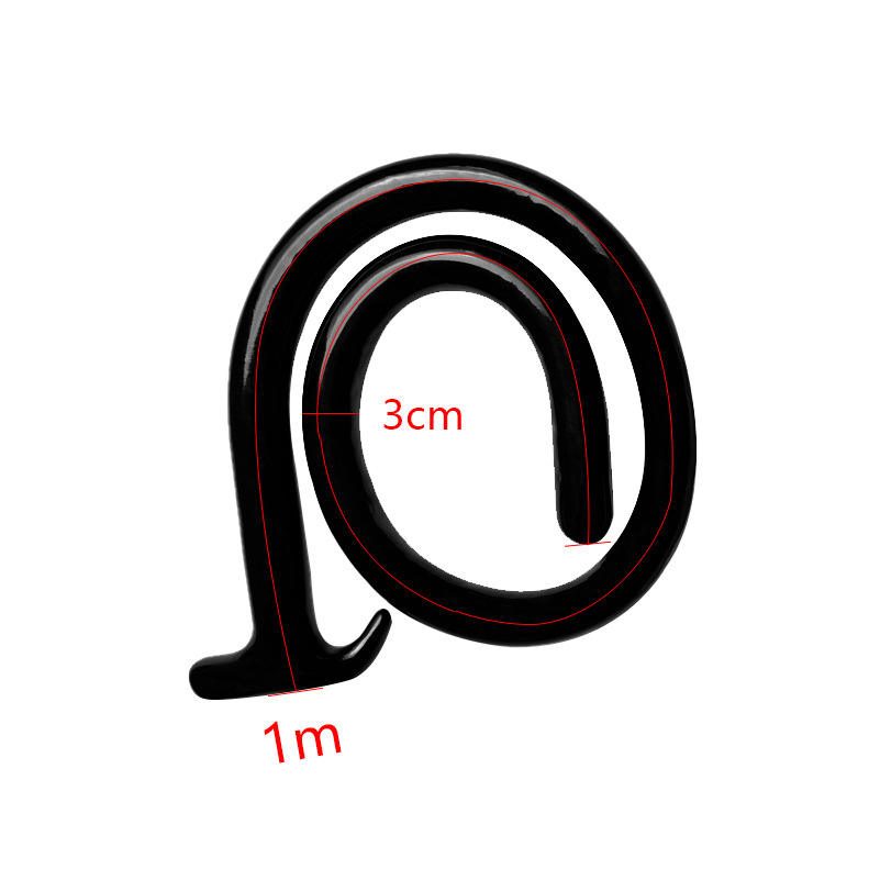 One meter long whip-black