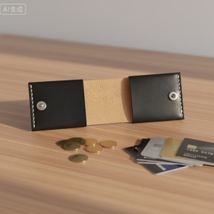 กระเป๋าสตางค์ผู้ชาย Boshiho รุ่นวินเทจแบบสามพับ ใส่บัตรเครดิตและเงินสด หนังแท้ ป้องกัน RFID หลายฟังก์ชั่น ไม่มีตัวล็อค 3 ช่อง - Product Image 3