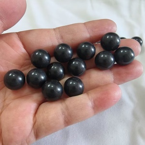 10Mm 10.92Mm 11Mm Rắn Màu Đen Pom Nhựa Bóng Cho Phổ Bóng - Product Image 2