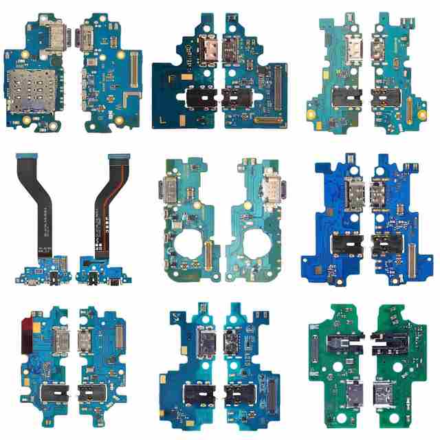 For S8/S9/S21/S22/S23/Note 8/9/10/20 Tail Plug Charging Port with PCB Board-100% Tested