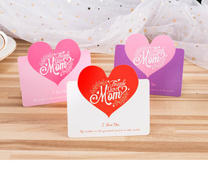 Tarjetas hechas a mano con forma <span class=keywords><strong>de</strong></span> corazón para el día <span class=keywords><strong>de</strong></span> la madre, tarjetas <span class=keywords><strong>de</strong></span> felicitación <span class=keywords><strong>de</strong></span> negocios <span class=keywords><strong>de</strong></span> San Valentín, <span class=keywords><strong>2022</strong></span> - Product Image 3