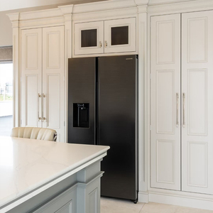 Moda italiana Gabinetes de cocina de acero inoxidable de buena calidad con grifo de <span class=keywords><strong>isla</strong></span> Fregadero Hutch Diseño de moda - Product Image 4