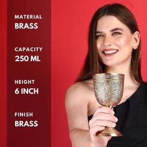 ถ้วยทองเหลืองสลักลายนูน250มล. ถ้วยสไตล์โกธิคของตกแต่งในยุคกลางการตกแต่งโต๊ะงานแต่งงานด้วยแรงบันดาลใจของกษัตริย์อาเธอร์ - Product Image 3
