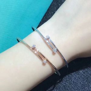 Xinfly Custom 18K Gold Expandable Women's <b>Bracelet</b> 0.24ct Natural Diamond Opening <b>Cuff</b> Stretch Genuine DIY Jewelry - Product Image 5