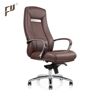 <span class=keywords><strong>Chaise</strong></span> de <span class=keywords><strong>bureau</strong></span> de direction pivotante traditionnelle FURICCO à dossier haut en cuir véritable avec mécanisme synchronisé - Product Image 1