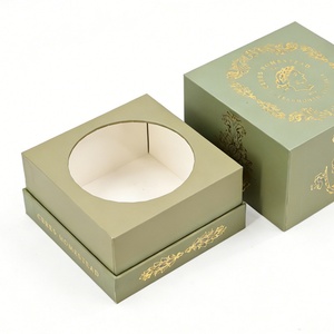 Premium Rigid <b>Gift</b> Cardboard Box with Velvet Insert for Jewelry <b>Candle</b> and Cosmetic <b>Set</b> Packaging with Foil Stamping - Product Image 2
