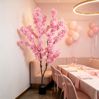Décoration de mariage décorative, fleurs artificielles réalistes, faux cerisiers en fleurs, décorations pour la maison, le bureau, l'hôtel, le café, le magasin