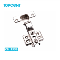 TOPCENT-bisagra de cierre suave para gabinete, bisagras hidráulicas para muebles de cobertura media completa, 35mm