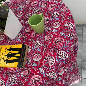 Indian Block Printed Handmade Eco-Friendly Cotton Durable Washable <b>Tablecloth</b> Large Classic Style Dining <b>Table</b> Cover - Product Image 6