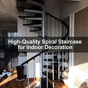 Accessori per Corrimano per Scale a Chiocciola, Kit Completo di Supporto per Vari Tipi di Installazione Scale a Chiocciola, Rinforzo e Sicurezza - Product Image 2