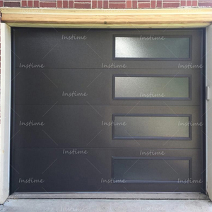 Instime Porte de garage en aluminium de haute qualité Portes de garage automatiques modernes et intelligentes pour la maison - Product Image 4