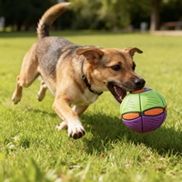 Jouet interactif pour chien, soucoupe volante classique de luxe, déformable, résistant aux morsures, pour jouer et faire de l'exercice en extérieur