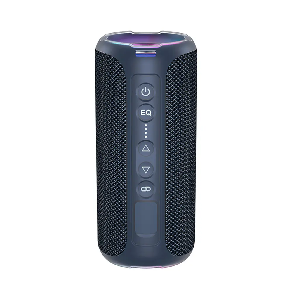 Haut-parleur USB Bluetooth LED lumineux RGB sans fil BT 5.0 Portable 30w AUX BT TF haut-parleur d'affichage pour téléphone USB-C Chargement RS395