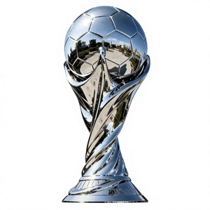 Trofeo de Fútbol Personalizado de Gran Tamaño en Acero Inoxidable, Escultura con Acabado Espejo, Estatua Gigante para Deportes en Estadios - Product Image 3