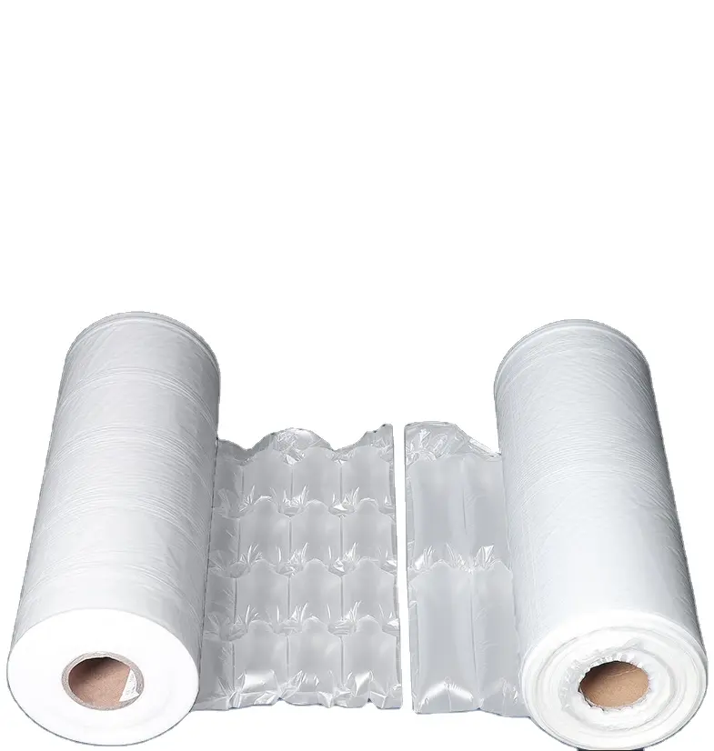 Transparent Plastic Packing Fruit Milk Powder Bubble Inflatable Post Air Column Bags For Protective Shipping Wine Bottles