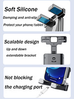 Support universel pour tablette et téléphone portable en ABS, portable, pour siège arrière de voiture, rotation à 360 degrés, support flexible pour appuie-tête, iPad