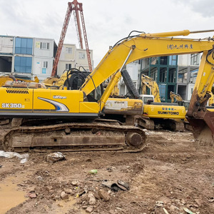 รถขุดไฮดรอลิกแบบตีนตะขาบ Kobelco SK350LC มือสอง ขนาด 35 ตัน พร้อมเครื่องยนต์ Isuzu และปั๊มมอเตอร์ รับประกัน 1 ปี สำหรับงานเหมืองและก่อสร้าง - Product Image 4