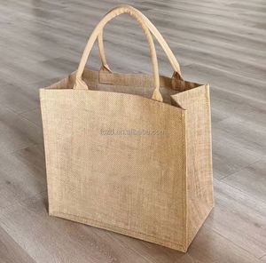 Bolsas de Mano Personalizadas de Lino y Yute Vintage con Logotipo Ecológico, Regalos Publicitarios de Algodón y Lino en Stock - Product Image 1