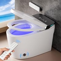 Toilette intelligente télécommandée avec capteur infrarouge, bidet électrique monobloc, toilette intelligente pour salle de bain commerciale moderne