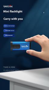 WARSUN 강력한 울트라 브라이트 LED 조명 소형 휴대용 알루미늄 합금 EDC 야외 기어 충전식 키체인 손전등 - Product Image 6