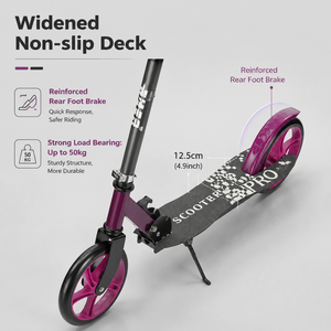 Patinete <span class=keywords><strong>Infantil</strong></span> Premium de 3 Ruedas con Sistema Lean-to-Steer, Plataforma Reforzada y Alta Capacidad de Carga para Niños de 3 a 10 Años - Product Image 3
