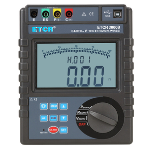 เครื่องทดสอบความต้านทานดิน ETCR3000B พร้อมฟังก์ชัน <span class=keywords><strong>FFT</strong></span> และ AFC ป้องกันการรบกวน สำหรับการทดสอบการต่อสายดินป้องกันฟ้าผ่า - Product Image 2