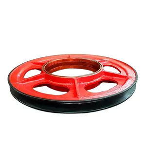 OEM Customized Heavy Duty Crane Rope Cast Iron Driven Pulley