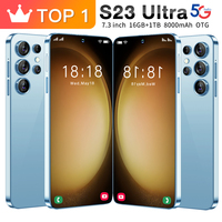 S23 Ultra 1TB 5G Móvil 16GB RAM 7.3 Pulgadas AMOLED 108MP Deca Core Batería de 8000mAh Carga Rápida Doble SIM OTG Activo