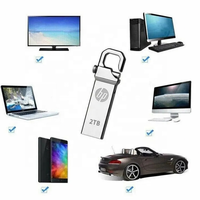 Memoria USB Personalizada Mini Metálica en Forma de Llave 32GB 16GB 128GB 3.0 de Gran Capacidad 64GB para HP