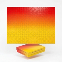 Puzzle dégradé de 1000 pièces en carton de haute qualité avec boîte de rangement premium pour soulager le stress, jeu interactif pour la famille et les couples