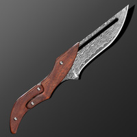 Dropshipping Shopify Damascus patroon vouwmes mechanisch design outdoor survival picknick gereedschap draagbaar fruitmes