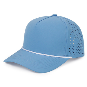 Gorra de Béisbol de 5 Paneles con Logotipo Personalizado Bordado de Alta Calidad, Gorra de Golf con Orificios Cortados con Láser, Secado Rápido y Protección Solar - Product Image 5