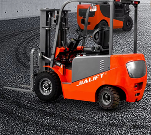 EA20 High Quality 4 Wheel Electric Counterbalance Forklift 2 Ton with AWD Lead-Acid <b>Battery</b> 3-Stage Mast - Product Image 2