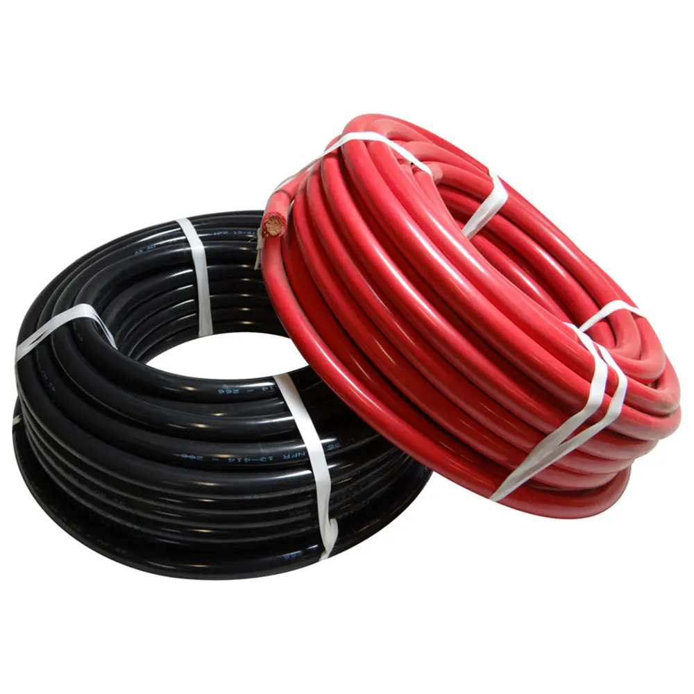 Battery cable 25 35 50 70mm Black Red High Temperature Resistance Flexible Cable