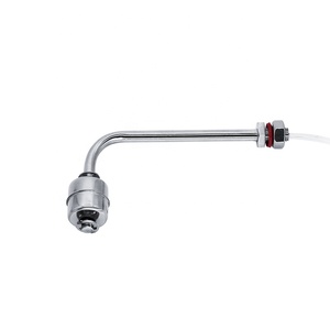 مستشعر مستوى السوائل من الفولاذ المقاوم للصدأ على شكل حرف L بطول 120 مم، أداة قياس المستوى، مستشعر عائم للوقود والماء، مفتاح استشعار 220 فولت - Product Image 1