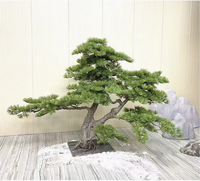 Pianta Artificiale Verde di Alta Qualità in Stile Cinese, Grande Decorazione Morbida per Interni/Esterni, Ornamento di Benvenuto