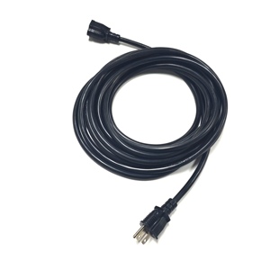 Câble d'extension <span class=keywords><strong>Edison</strong></span> 10 pieds 12/3, 15A 125V, NEMA 5-15P vers 5-15R, SJOOW, résistant aux intempéries, robuste, pour extérieur et intérieur, noir - Product Image 2