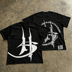 <span class=keywords><strong>Camiseta</strong></span> de Hombre Oversize Cuadrada Estilo Urbano Personalizada para Comerciantes, Impresión Digital HD DTG, Manga <span class=keywords><strong>Corta</strong></span> de Algodón Pesado - Product Image 2