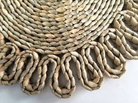 Set de table en algues marines naturelles, écologiques, résistantes à la chaleur, tissées, 35x35 cm, pour la maison et la restauration
