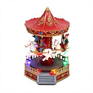 Ornamento Natalizio Fatto a Mano 12"X4.2" con Funzione Luminosa e Musicale, Dimensioni Personalizzabili, 6 Pezzi/Sacchetto, Articoli Decorativi, Modello 83419, MOQ 50 Pezzi - Product Image 1