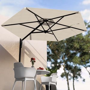 <span class=keywords><strong>2</strong></span>.5m treo tường Patio ô tường ngoài trời có thể thu vào dù che ô 8.2ft cánh tay miễn phí với cực điều chỉnh và gió <span class=keywords><strong>airvent</strong></span> - Product Image 2